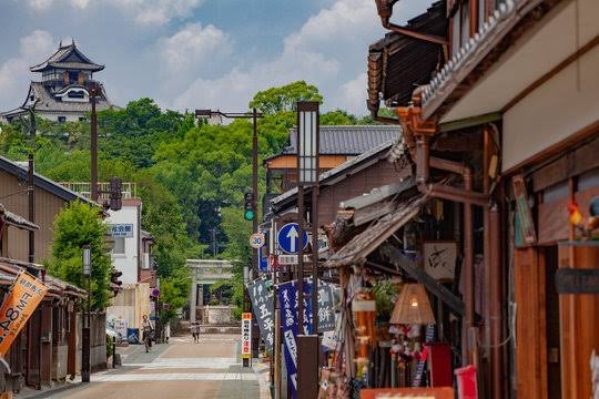 犬山城下町の街並み