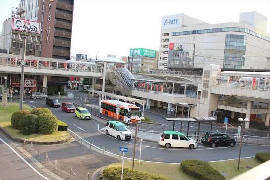 豊田市駅周辺の駅前風景